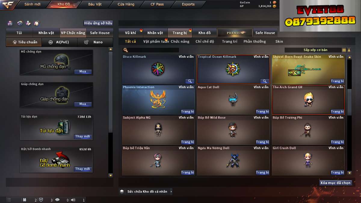 shop acc cf uy tin gia re